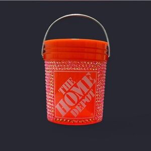 Mini Home Depot Orange Rhinestone Bucket